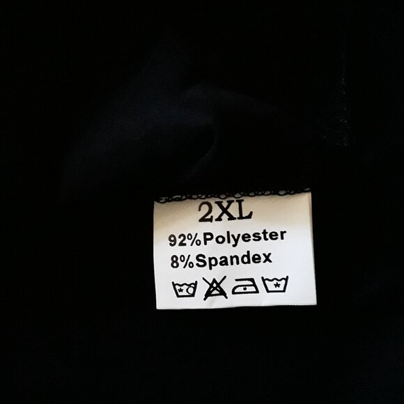 NWT Vidussa Polyester Spandex Blend Off Shoulder Top Black Size 2XL - Picture 2 of 4